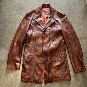 Vintage 70s or 80s Leather Jacket.  Wonderful condition.  Size 40L